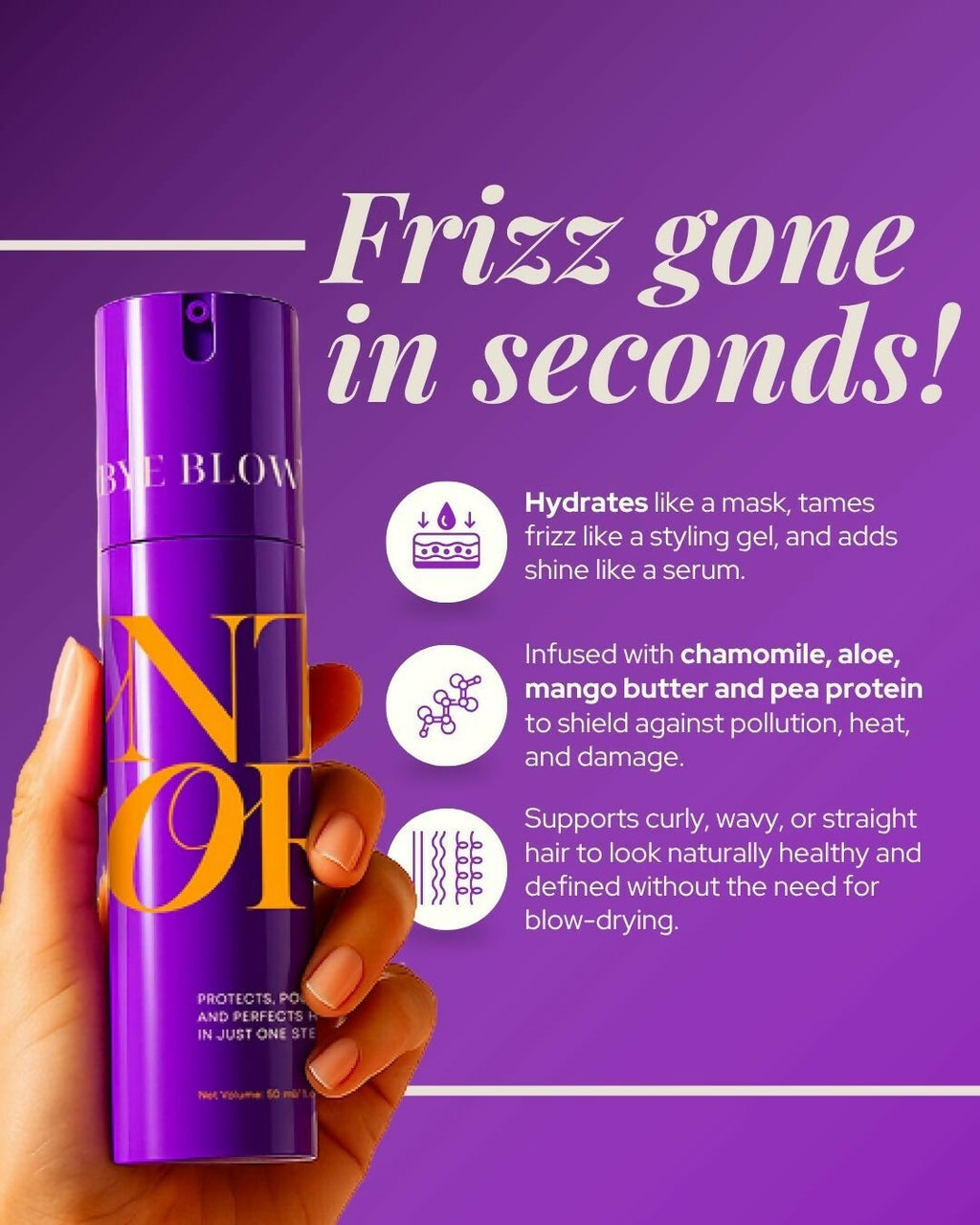 Antinorm Bye Bye Blow Dry Hair Serum and Facial In A Flash Enzyme Scrub Combo