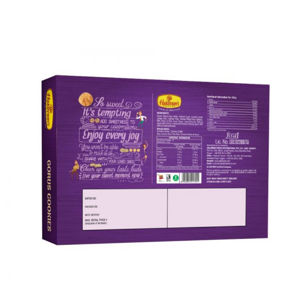 Haldiram's Gorus Cookies - Distacart