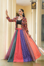 AI Fashion Multi Silk Crepe Designer Navratri Wear Lehenga Choli Collection