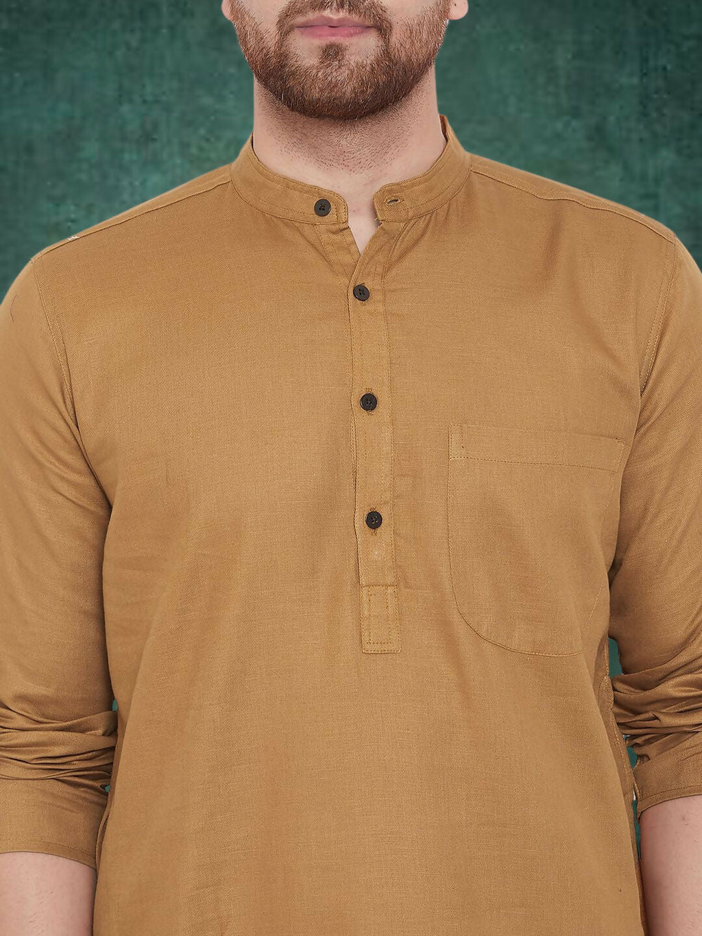 Even Apparels Men's Pure Cotton Beige Kurta