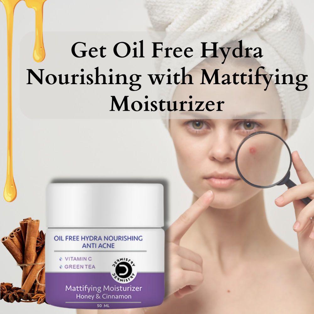Dermistry Green Tea Vitamin C Oil Free Hydra Nourishing Mattifying Moisturizer Oily Acne Prone Skin - Distacart