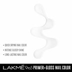 Lakme 9 to 5 Primer + Gloss Nail Colour - Top Coat