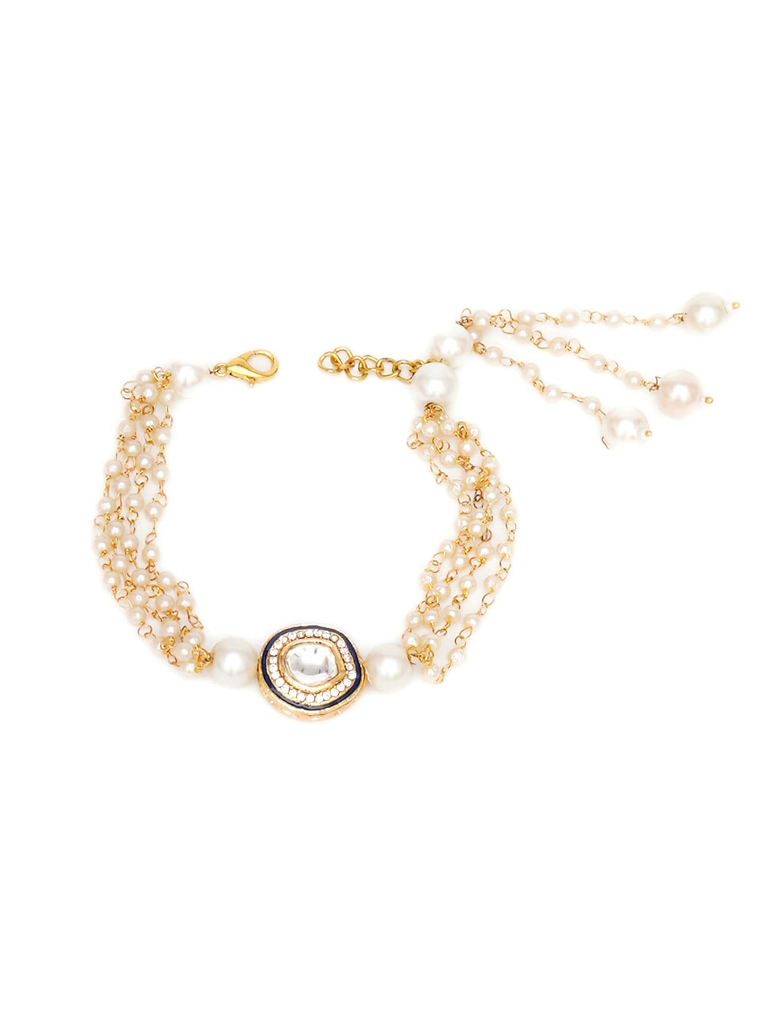 Designer kundan Rakhi - Ruby Raang - Distacart