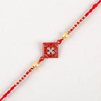 Sleek American Diamond Rakhi And Soan Papdi - Distacart