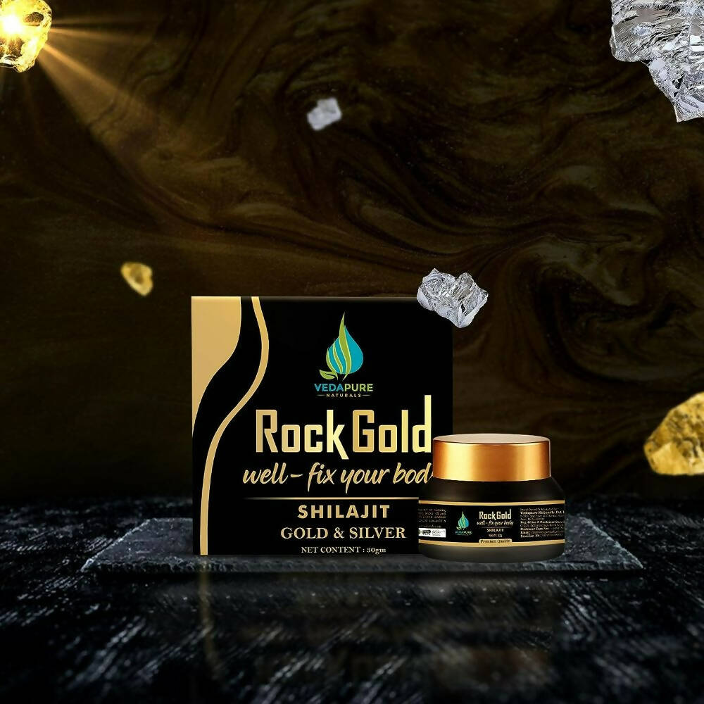 Vedapure Rockgold Well Fix Your Body Gold & Silver Sj Resin - Limited Time Offer