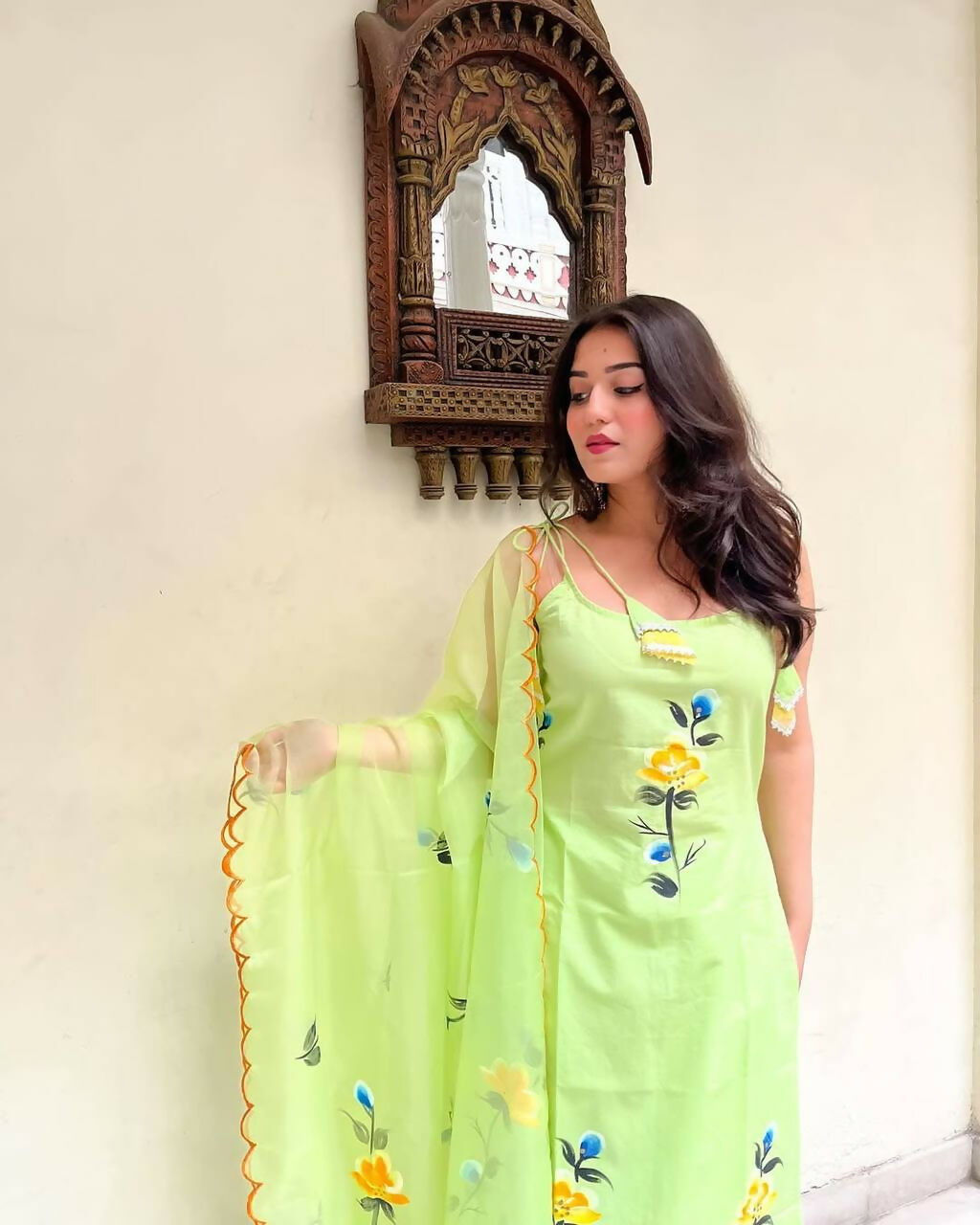 The52 Lemons Women's Gorgeous Printed Viscose Fabric Straight Kurta Pant with Dupatta Set - Distacart