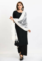 Mominos Fashion Moeza Women's Orgenza All Over Chikan Work White Dupatta - Distacart
