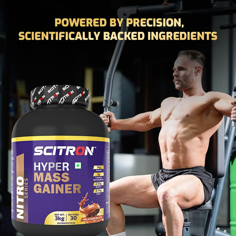Scitron Nitro Series Hyper Mass Gainer Milk Chocolate - Distacart
