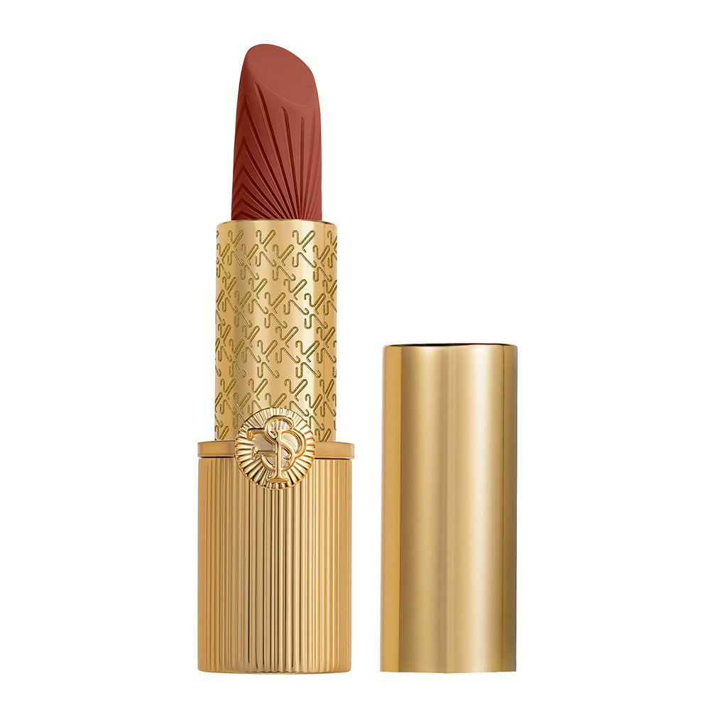 Kay Beauty x Falguni Shane Peacock Luxe Matte Lipstick - Peach Zardosi - Distacart