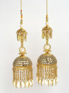 NVR Women's Pack Of 2 Gold-Polished Kundan Kaleera Sets - Distacart