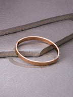 NVR Men's Rose Gold Metal Interlock Kada Bracelet - Distacart