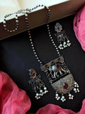 Joban Fashion Women Oxidize Black Polish Oxidized Elephant Pendant Necklace With Earring Set - Distacart