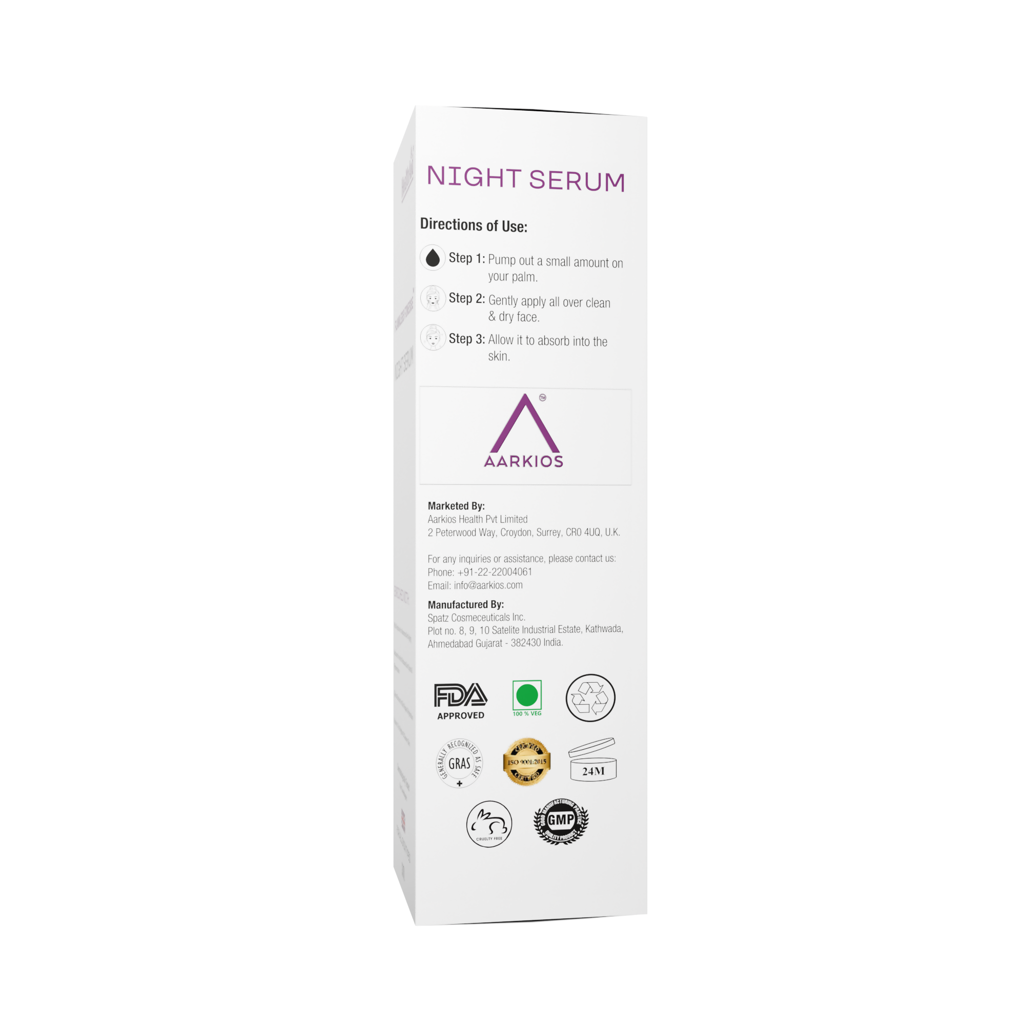 Flawless Finesse By HealthAid Night Serum