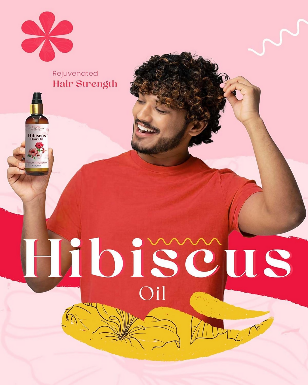 Siya Ayurveda Hibiscus Oil - Ayurvedic Oil for Hair Growth, Natural Hair Care
