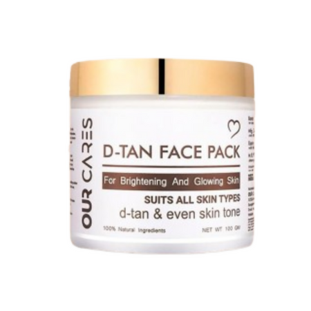 Our Cares D-TAN Face Pack for Instant Tan Removal & Sun Damage Protection