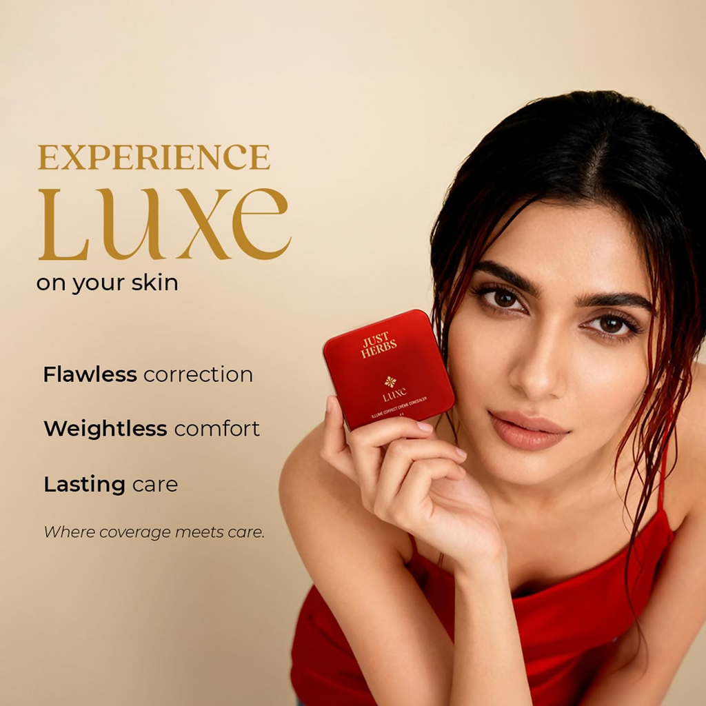 Just Herbs Luxe Illume Correct Créme Concealer Covers Dark Circles (140 Sand) - Distacart