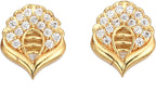 AanyaCentric Gold-plated Jewelry Combo: Elegant Short Mangalsutra, Finger Ring, and American Diamond Earrings Set - Distacart