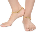 AanyaCentric Gold Plated White Metal Payal Indian Traditional Ethnic Fashion Imitation Jewellery Foot Chain - Distacart
