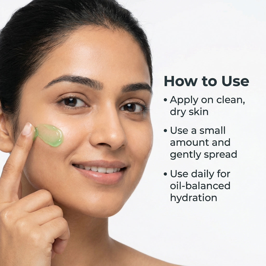 VedicDerm Green Tea Matcha Gel Moisturiser with Squalene and Niacinamide - Distacart