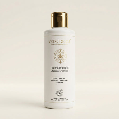 VedicDerm Plasma Bamboo Charcoal Shampoo for Psoriasis & Sensitive Scalp