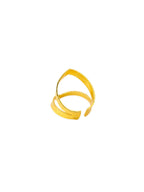 NVR Women Gold-Polished Adjustable Finger Ring