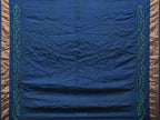 Navy Bandhani Uppada Silk Handloom Saree with Nilambari Buta Design - Global Threads