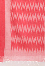 Mominos Fashion Moeza Women's Handloom Cotton Ikkat Pink Dupatta - Distacart
