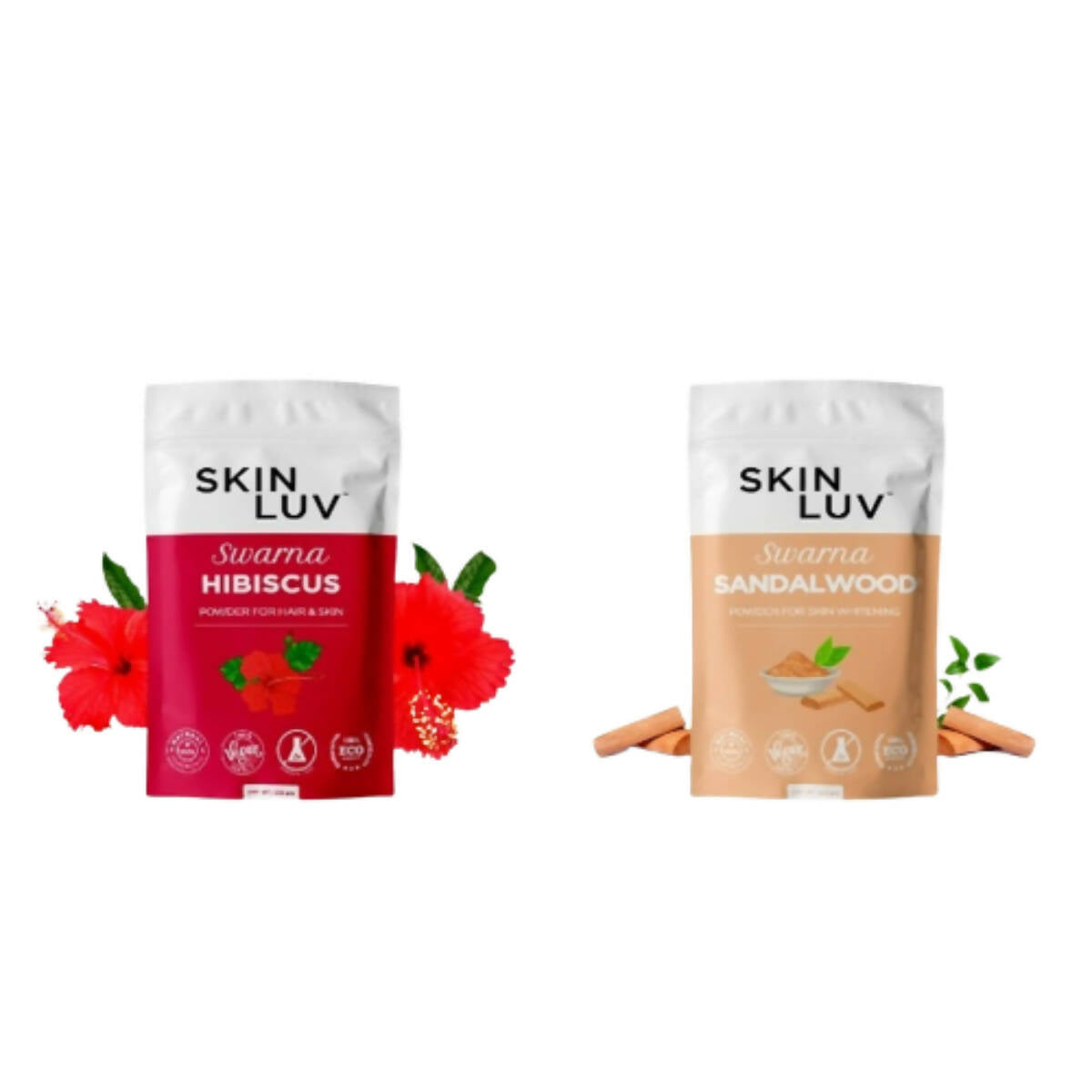 SkinLuv Swarna Hibiscus Powder And Sandalwood Powder Combo
