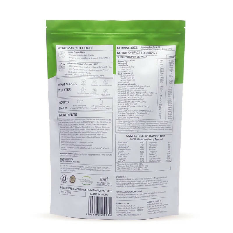 OZiva Bioactive Plant Protein - Distacart