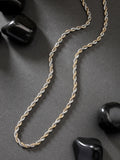 NVR Men's Rhodium-Plated Stainless Steel Chain