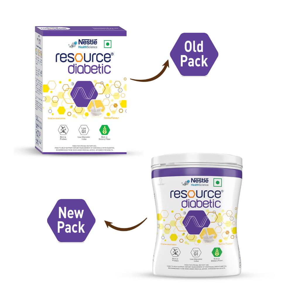 Nestle Resource Diabetic Protein Powder - Vanilla Flavor - Distacart