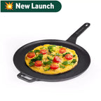 The Indus Valley CASTrong Cast Iron Tawa With Long Handle,Pre-seasoned, Nonstick, 100% Pure, Toxin-free, Induction, 28.5cm, 2.4kg - Distacart