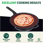 The Indus Valley CASTrong Cast Iron Tawa With Long Handle,Pre-seasoned, Nonstick, 100% Pure, Toxin-free, Induction, 28.5cm, 2.4kg - Distacart