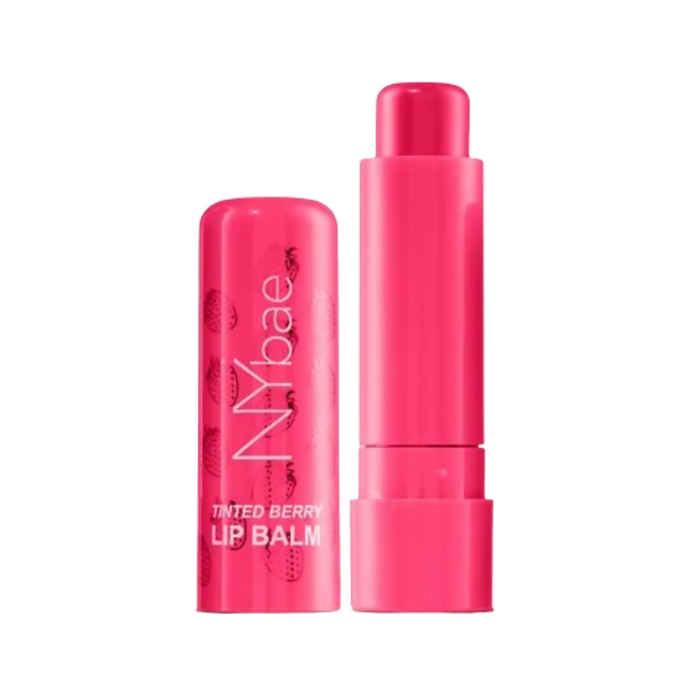 NY Bae Tinted Berry Lip Balm - Soft, Plump & Natural Red Tint - Distacart