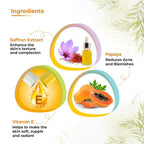 Prisa Organics Saffron & Papaya Skin Lightening Cream With Alpha Arbutin SPF 20