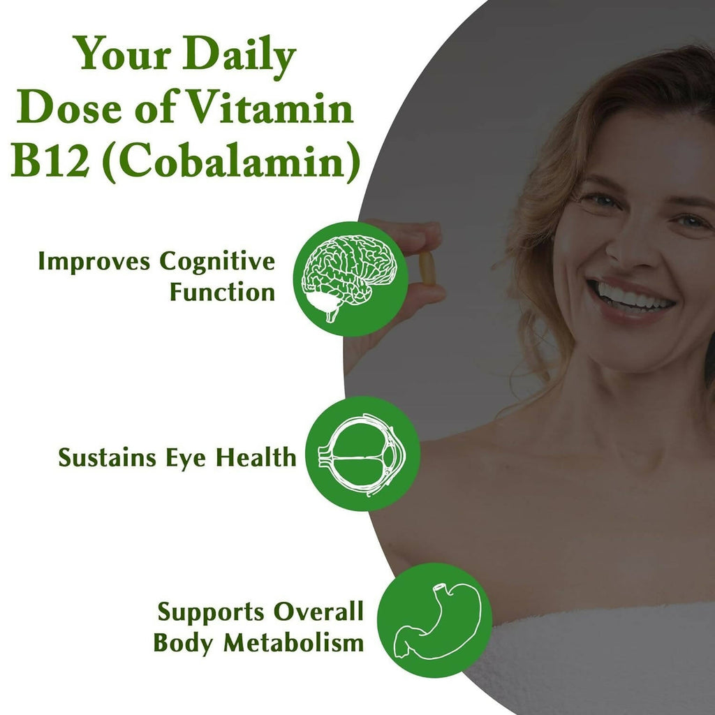 Planet Ayurveda Plant Based Vitamin B12 Capsules