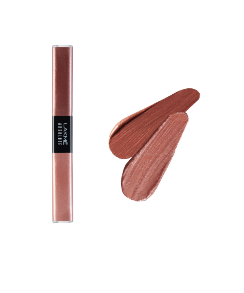 Lakme Absolute Explore Liquid Eye Shadow - Pink Champagne & Copper Glitter
