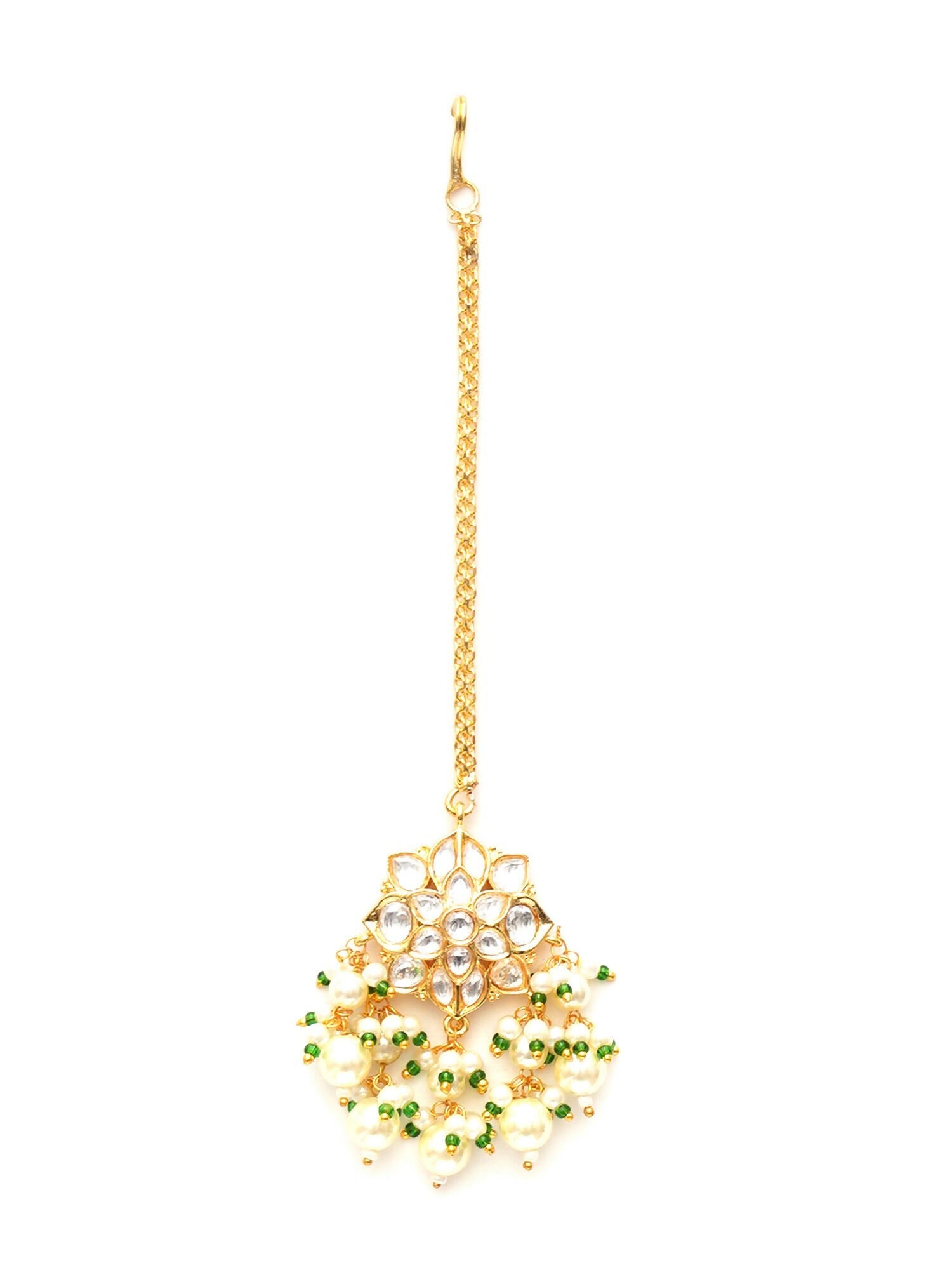 Kundan Maang Tikka (Gold) - Ruby Raang - Distacart