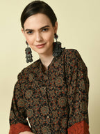 Myshka Women's Multi A-Line Kurta & Trousers