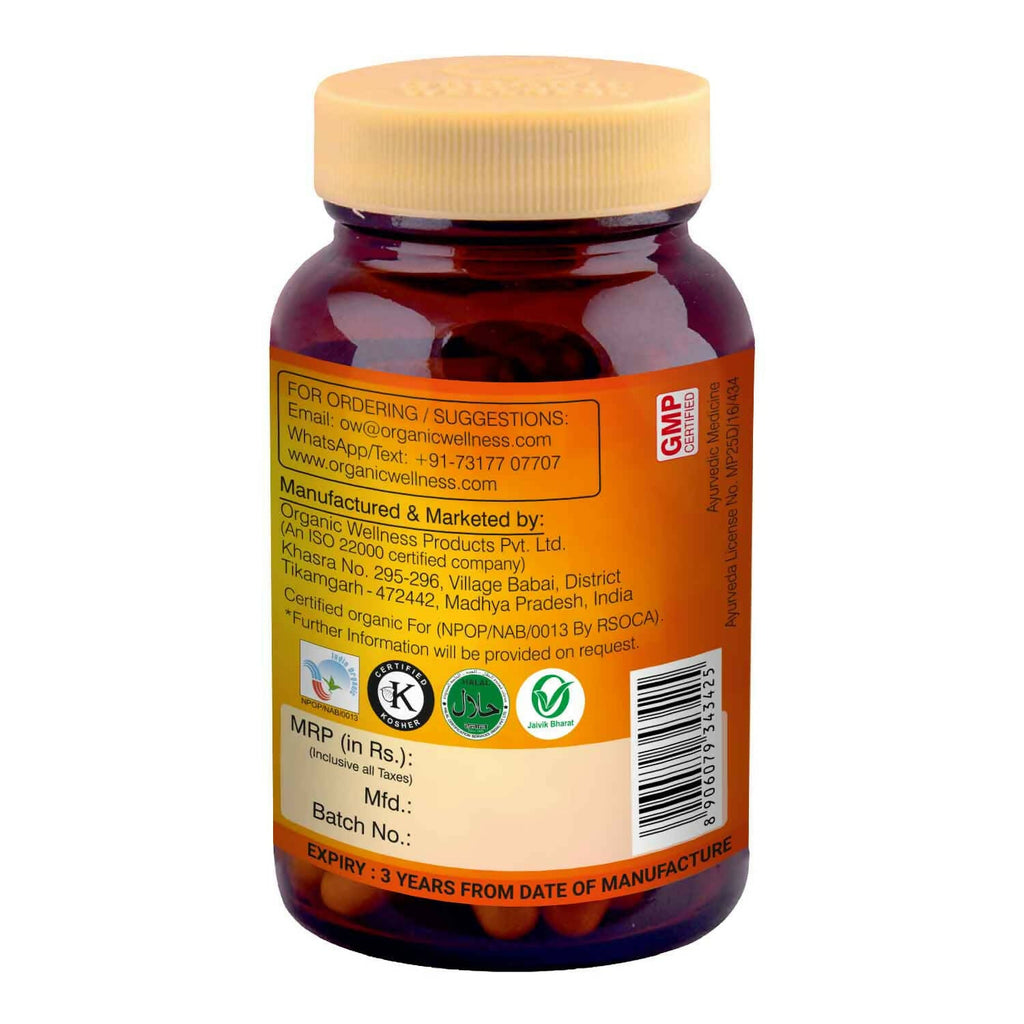 Organic Wellness Daru Haldi Vegetarian Capsules - Distacart