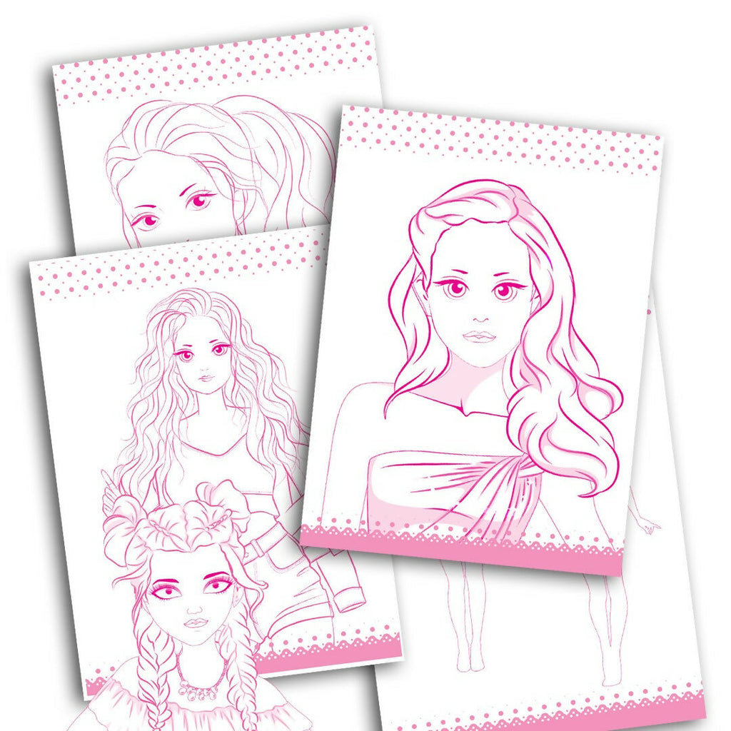 Dreamland Publications Style Studio Fashion Sketch Activity Book 1 for Girls Age 4-8 years - Distacart