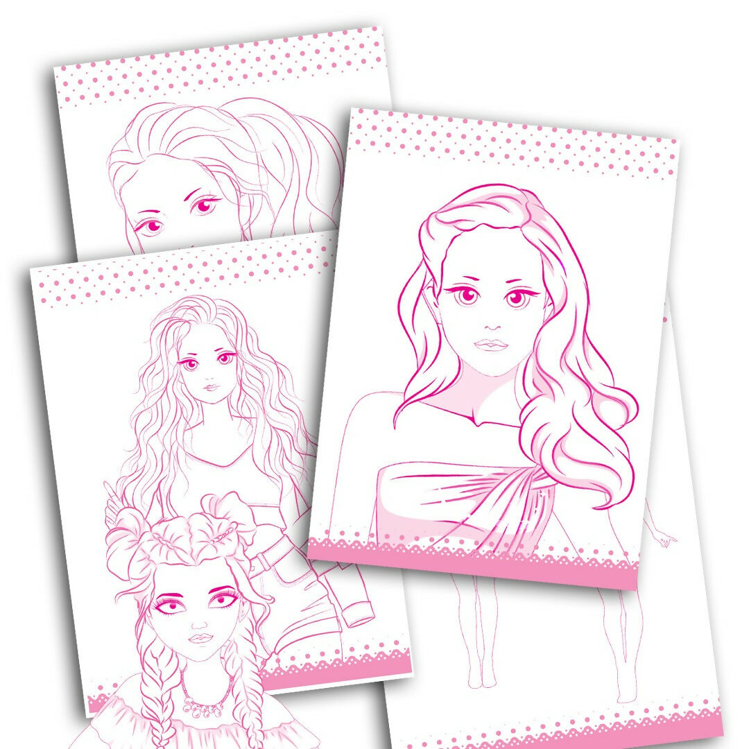 Dreamland Publications Style Studio Fashion Sketch Activity Book 1 for Girls Age 4-8 years - Distacart