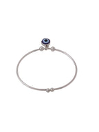 NVR Women Silver-Plated Evil Eye Rakhi With Roli Chawal - Distacart