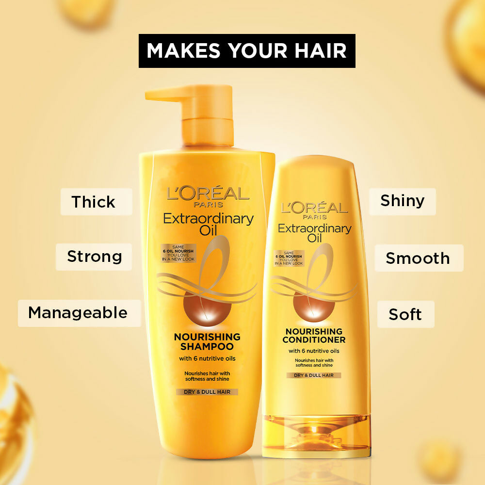 L'Oreal Paris Extraordinary Oil Hair Combo For Shiny & Frizz Free Hair - Distacart