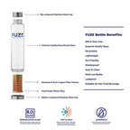 Fuze Glass Bottle With Pure Copper Filter