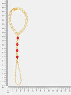 Ruby Raang Gulnaar Pearl Ruby Haath Phool - Distacart