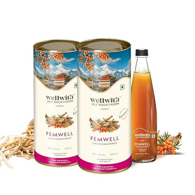 Wellwith Sea Buckthorn Femwin (Femwell) Ayurvedic Juice - Distacart