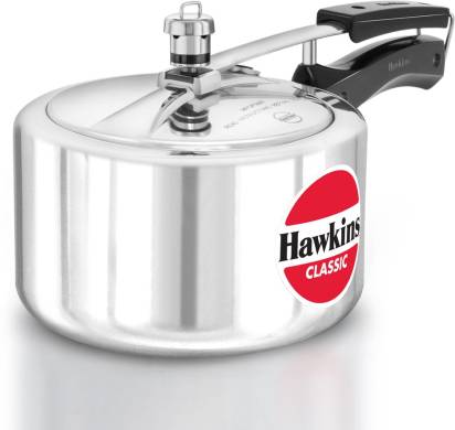 Hawkins Classic Wide Pressure Cooker Aluminium 3 Litre (CL3W)