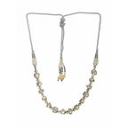 Kundan and Diamond Neckpiece (Silver) - Ruby Raang