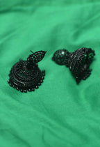 Mominos Fashion Johar Kamal Latest Design Black Color Jhumkas - Distacart
